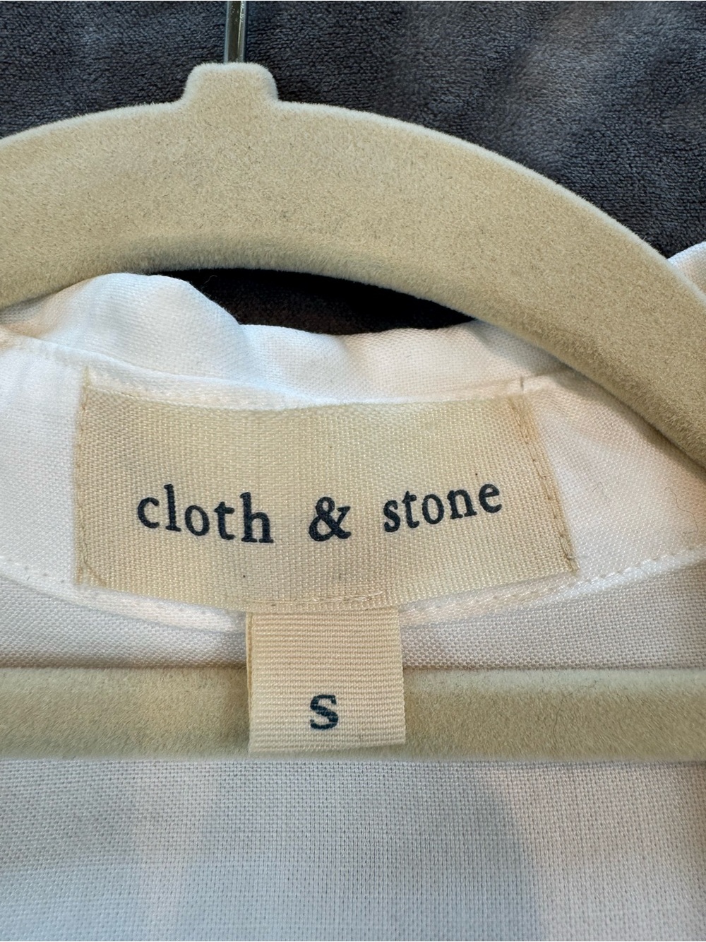 Cloth & Stone White Button-Down Shirt | Small | 100% Tencel Lyocell - Picture 4 of 8